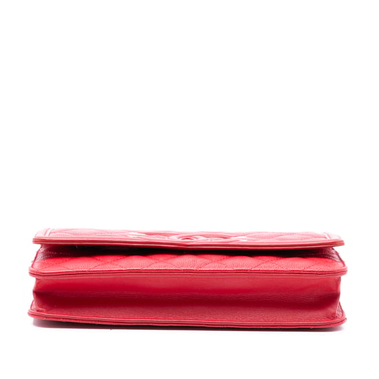 Tweedehands Caviar CC Filigree Wallet On Chain - Image 3