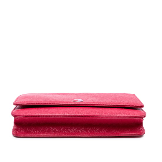 Tweedehands Kaviaar Bicolor CC Wallet On Chain - Image 3