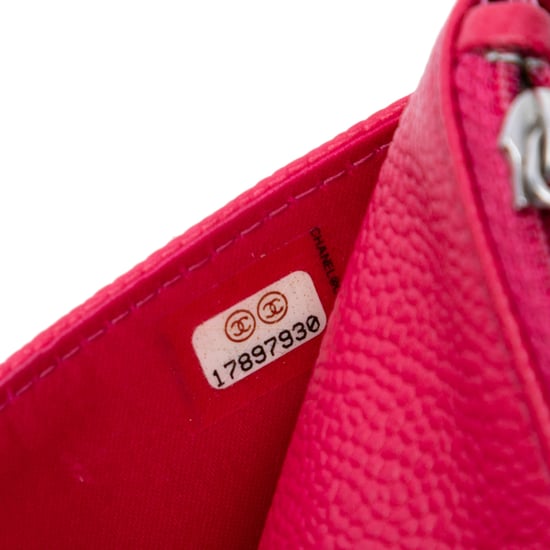 Tweedehands Kaviaar Bicolor CC Wallet On Chain - Image 5