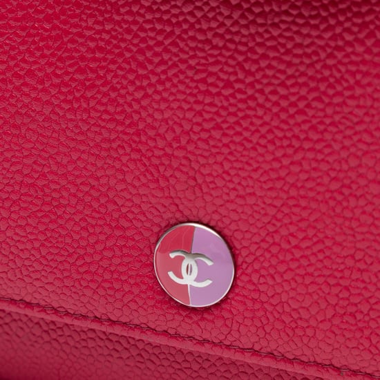 Tweedehands Kaviaar Bicolor CC Wallet On Chain - Image 6
