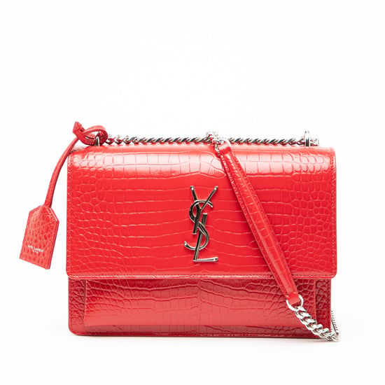 Pre-owned Medium Croc Embossed Monogram Sunset Bag - Image 1
