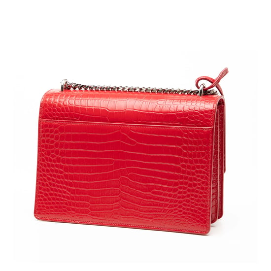 Pre-owned Medium Croc Embossed Monogram Sunset Bag - Image 2