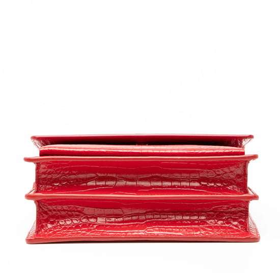 Pre-owned Medium Croc Embossed Monogram Sunset Bag - Image 3