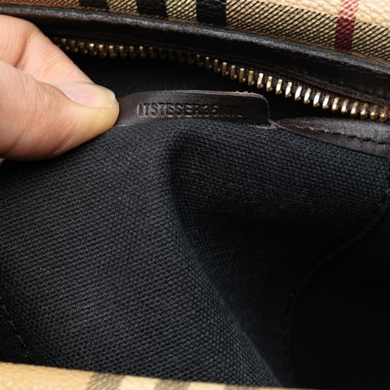 Pre-owned Haymarket Check Coated Canvas Messenger Bag - Image 6