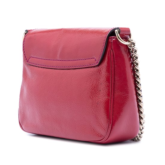 Tweedehands Kleine Patenten Soho Ketting Flap Schoudertas - Image 2