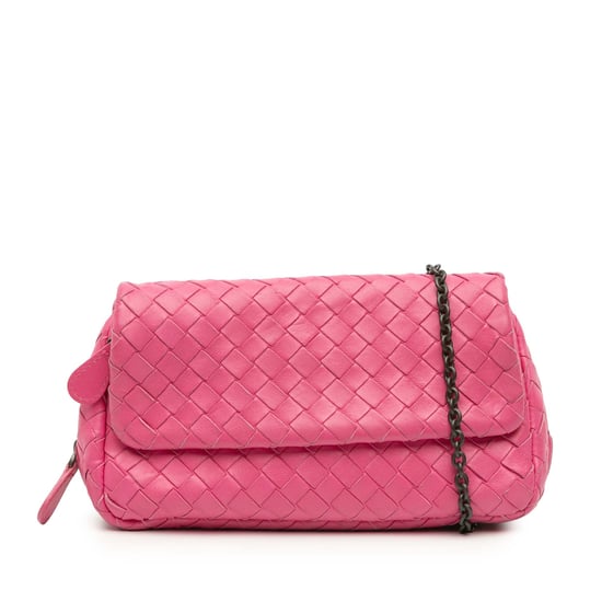 Pre-owned Mini Nappa Intrecciato Expandable Chain Flap Crossbody - Image 1
