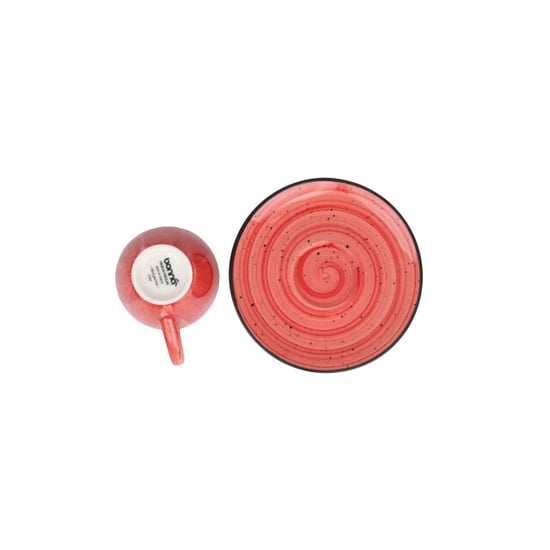 Bonna Espresso kopjes & schotel aura passion porselein set van 6 - Image 2