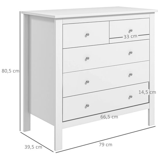 4goodz Ladenkast greeploos met 5 laden 33x55x100 cm - - Image 2