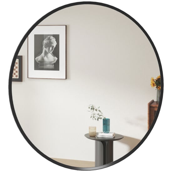 4goodz Ronde spiegel 61 cm met aluminium frame - - Image 1