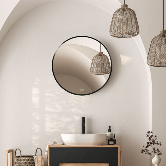 4goodz Ronde spiegel 61 cm met aluminium frame - - Image 2