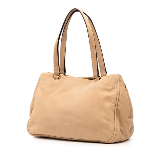 Pre-owned Nubuck Anagram Madrid Fringe Shoulder Bag - Image 2