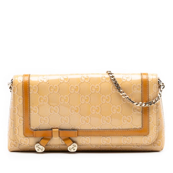 Tweedelige Guccissima Patent Mayfair Schoudertas - Image 1