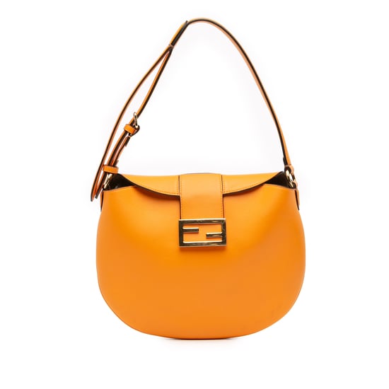 Gebruikte Kleine Leren Croissant Hobo Bag - Image 1