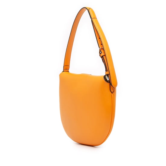 Gebruikte Kleine Leren Croissant Hobo Bag - Image 2