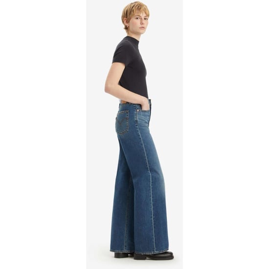 Levi's Ribcage wide leg polar permiter mid blue denim - Image 2