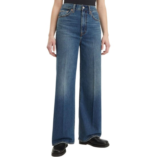 Levi's Ribcage wide leg polar permiter mid blue denim - Image 3