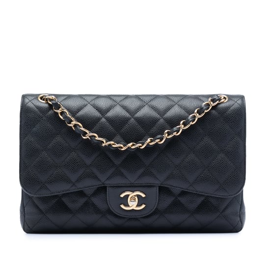 Pre-owned Jumbo Classic Caviar Double Flap - Image 1