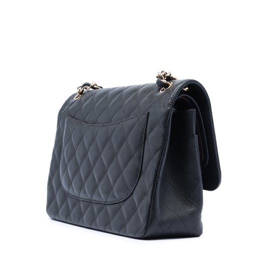 Pre-owned Jumbo Classic Caviar Double Flap - Image 2