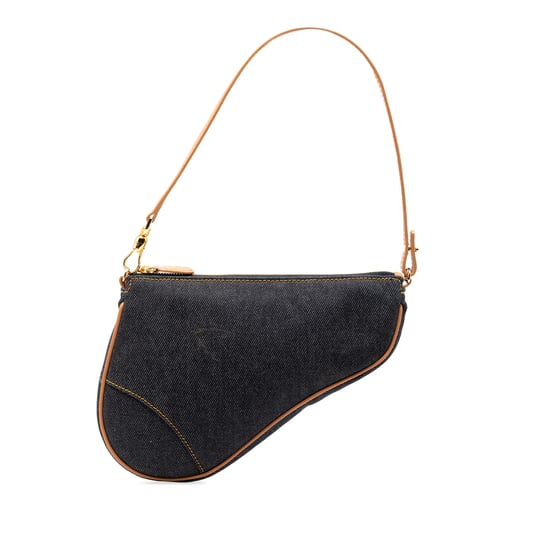Tweedehands Mini Denim Zadel Pochette - Image 1