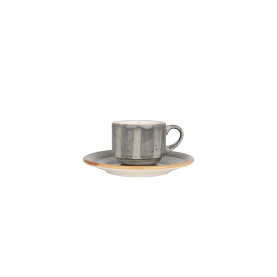 Bonna Espresso kopjes & schotel aura space porselein set van 6 - Image 1