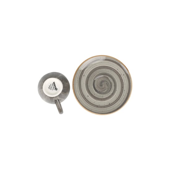 Bonna Espresso kopjes & schotel aura space porselein set van 6 - Image 2