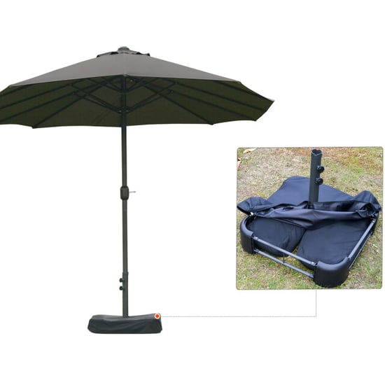 4goodz Duo-parasol-set met parasolvoet 460x270 cm brede parasol - - Image 3