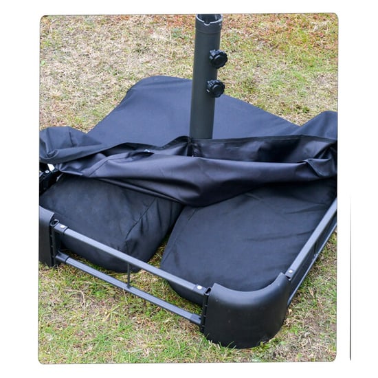 4goodz Duo-parasol-set met parasolvoet 460x270 cm brede parasol - - Image 5