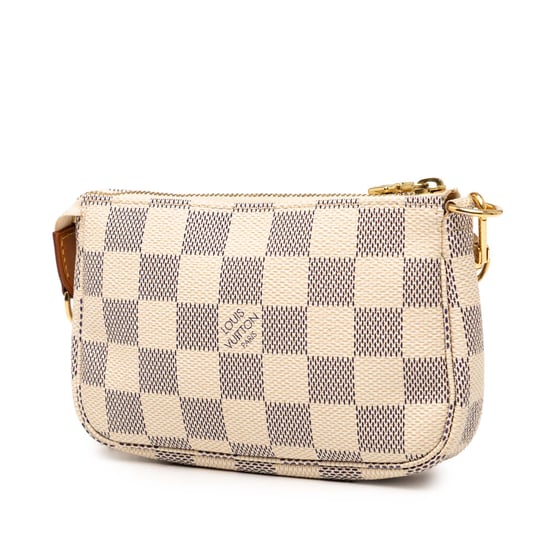 Pre-owned Damier Azur Mini Pochette Accessoires - Image 2