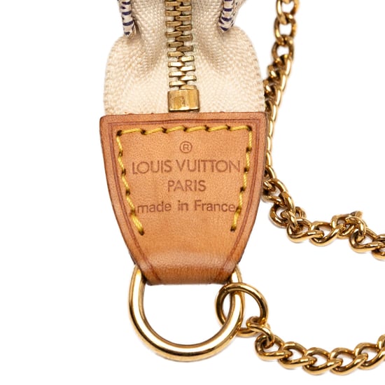 Pre-owned Damier Azur Mini Pochette Accessoires - Image 5