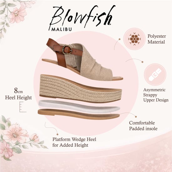 Blowfish Malibu Dames Bruine Beige Wedge Slingbacks Hielsandalen - Amira - Image 2
