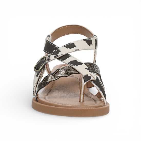 Blowfish Malibu Dames Zwarte Witte Micro Wedge bandjes Sandals - April - Image 5