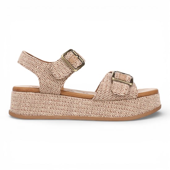 Blowfish Malibu dames beige nepleren platform sandalen - Magisch - Image 1