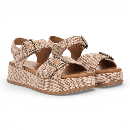 Blowfish Malibu dames beige nepleren platform sandalen - Magisch - Image 3