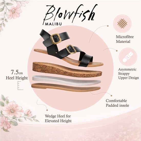 Blowfish Malibu Dames Zwarte Wig Strapppy Espadrille Hielsandalen - Ali - Image 2