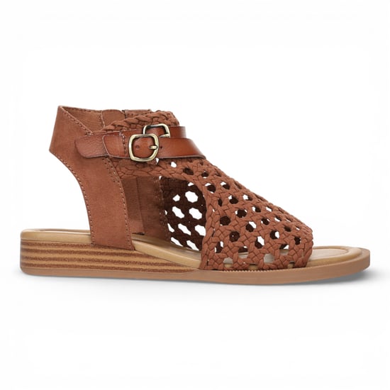 Blowfish Malibu Dames Cognac Bruine Weefsel Micro Wedge Sandals - Anuella - Image 1