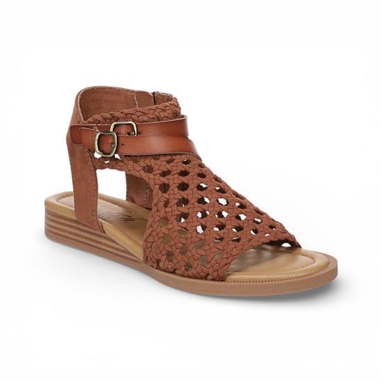 Blowfish Malibu Dames Cognac Bruine Weefsel Micro Wedge Sandals - Anuella - Image 3