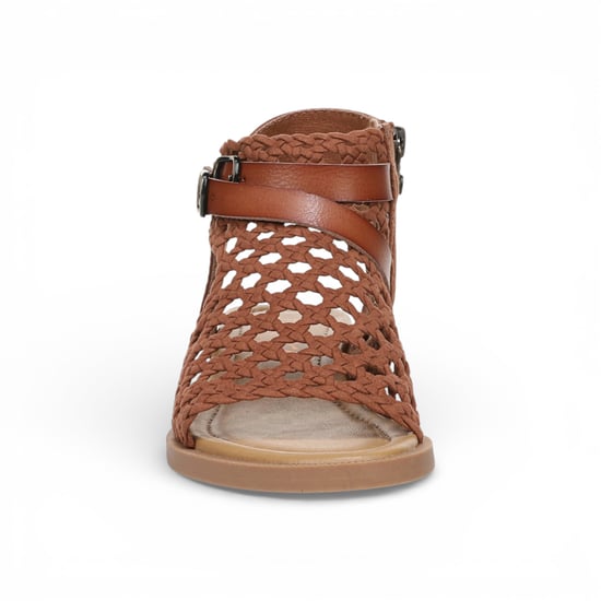 Blowfish Malibu Dames Cognac Bruine Weefsel Micro Wedge Sandals - Anuella - Image 4
