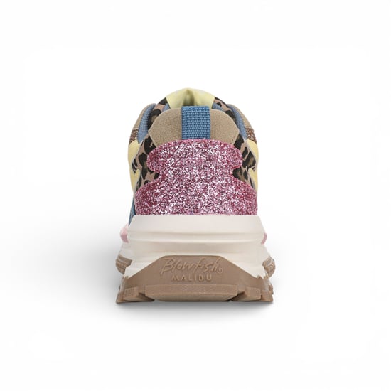 Blowfish Malibu Dames Rozeblauw Gele Retro Sneaker Trainers - Leo - Image 4