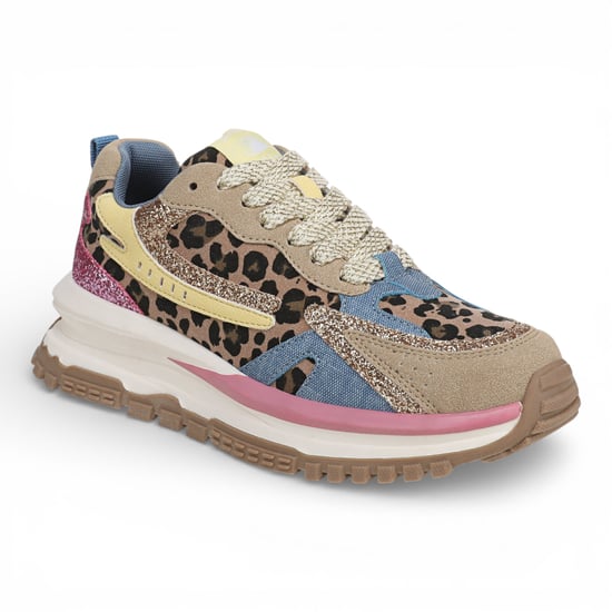 Blowfish Malibu Dames Rozeblauw Gele Retro Sneaker Trainers - Leo - Image 6