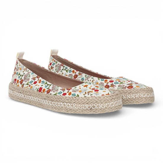 Blowfish Malibu Dames Bloemen Witte Ballet Ballerina Vrijetijdsschoenen - Benita - Image 2