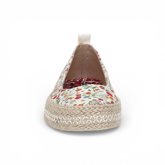 Blowfish Malibu Dames Bloemen Witte Ballet Ballerina Vrijetijdsschoenen - Benita - Image 4