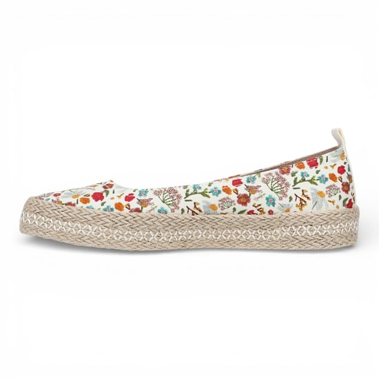 Blowfish Malibu Dames Bloemen Witte Ballet Ballerina Vrijetijdsschoenen - Benita - Image 5