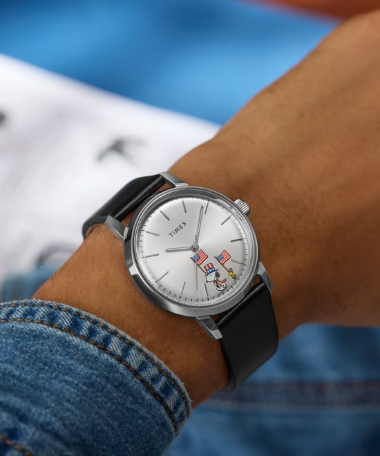 Timex Peanuts Marlin Heren Horloge Zwart TW2Y50300 - Image 6
