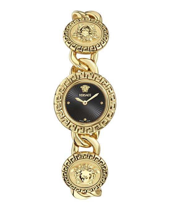 Versace La Greca Stud Icon Dames Horloge Goudkleurig VE0Q00525 - Image 1