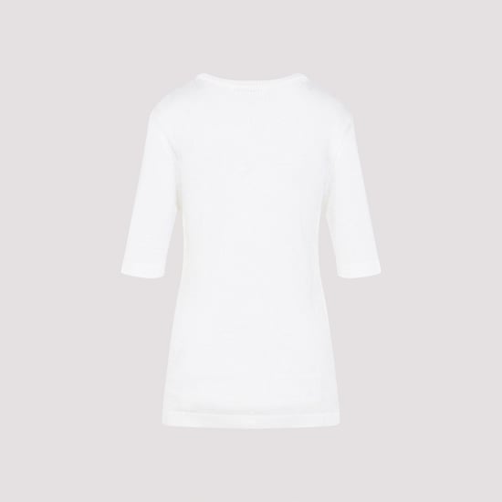 Ss Cn T-shirt met Bloem Haakwerk - Image 2