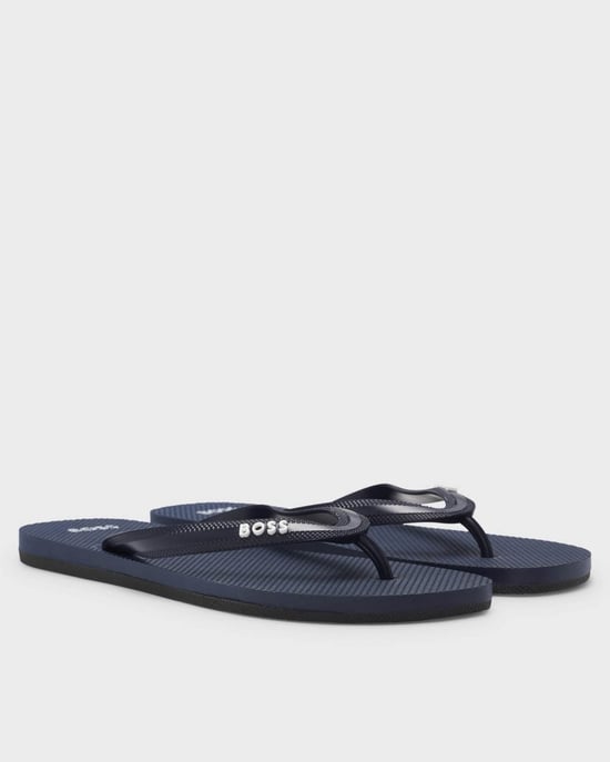 Tracy Flip Flops in Dark Blue - Image 1