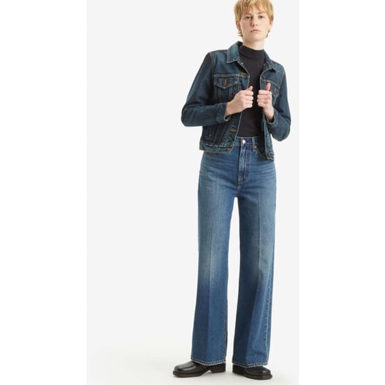 Levi's Ribcage wide leg polar permiter mid blue denim - Image 5