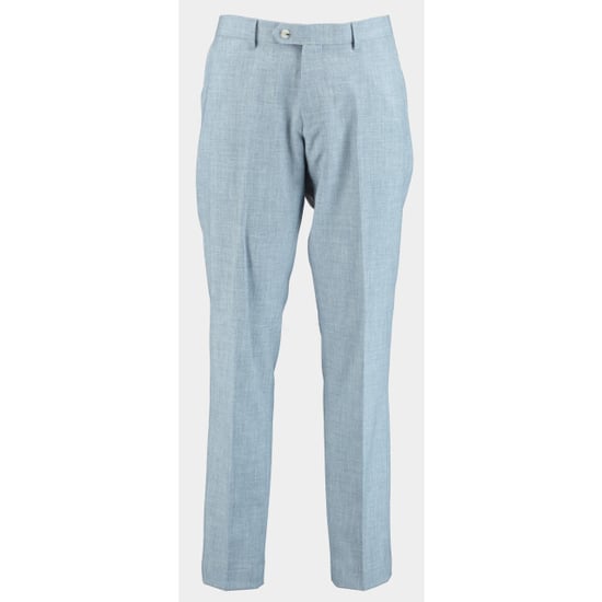 Bos Bright Blue Kostuum linnen look 3-delig sb2-block 8 nyg-h65843/l. - Image 3