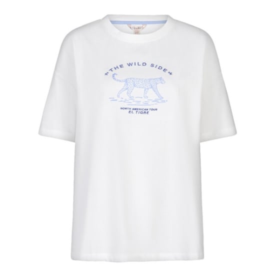 Esqualo T-shirt sp26-05013 offwhite/blue - Image 1