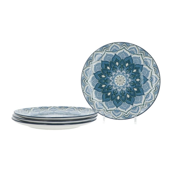 Luzzo ® madala serviesset 4 persoons 12-delig porselein blauw - Image 1